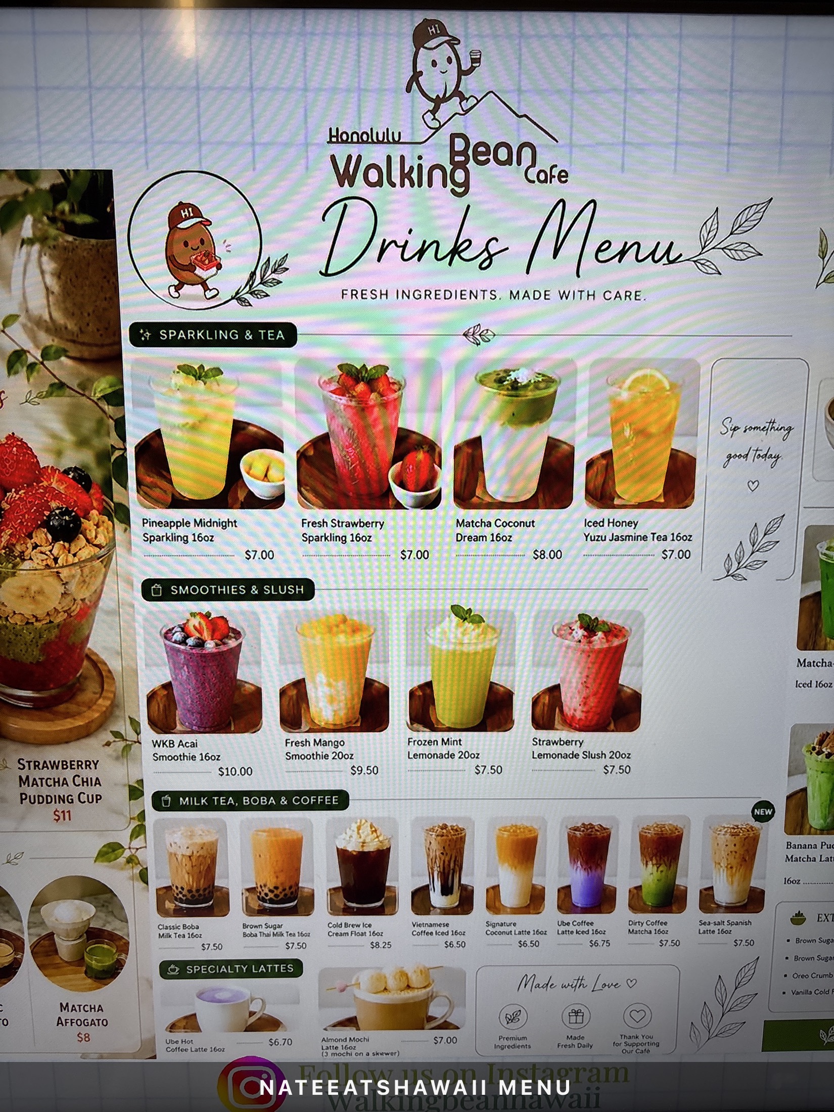 Walking Bean Cafe (Coffee, Shaved Ice, Dessert) menu photo 2