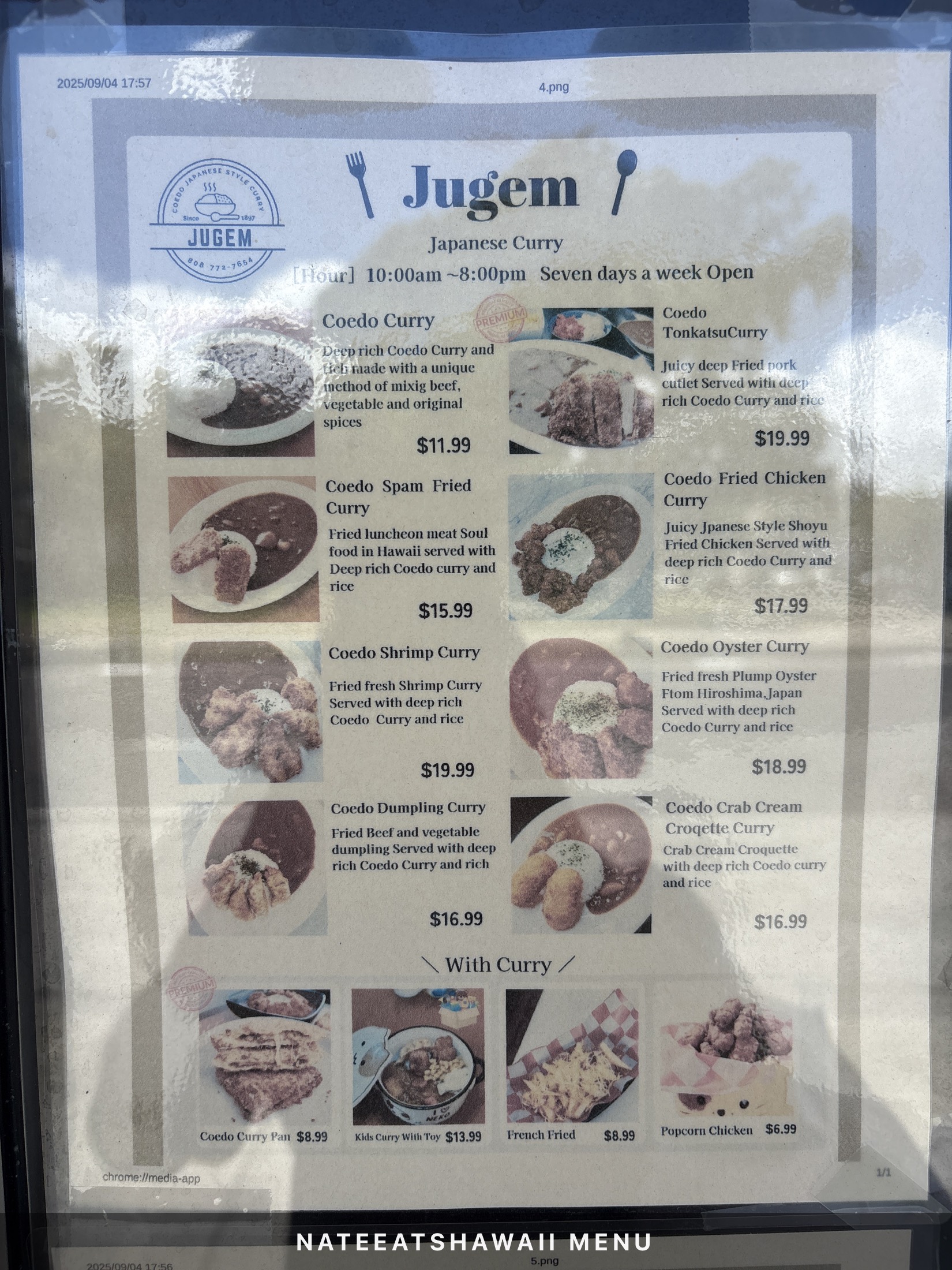 Jugem menu photo 1