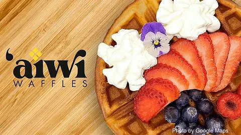 Aiwi Waffles - Photo 2 of 3 | NateEatsHawaii restaurant gallery and food photos from Oahu, Hawaii
