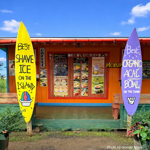 Rainbow House Shave Ice & Tropical Treats - Photo 2 of 4 | NateEatsHawaii restaurant gallery and food photos from Oahu, Hawaii