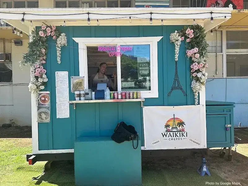 Waikiki Crepes salmon cream cheese pancakes