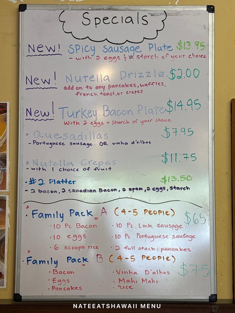 Koa Pancake House menu photo 4