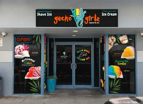 Gecko Girlz Shave Ice and Ice Cream Shop - Waikiki, Hawaii